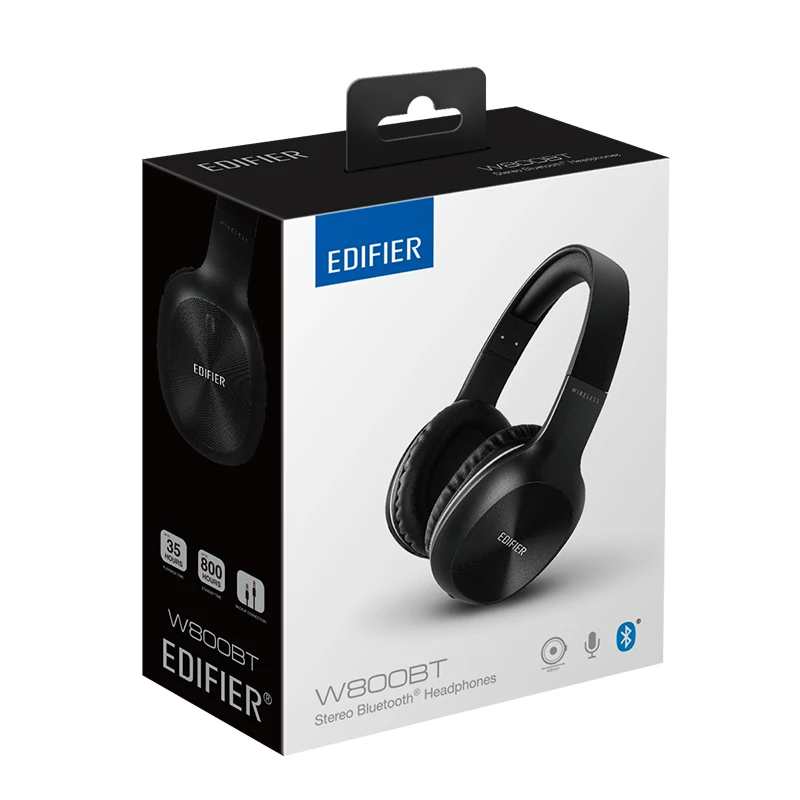 Edifier W830BT/W800BT беспроводные наушники стерео звук Bluetooth гарнитура BT 4,1 с кабелем 3,5 мм для iPhone samsung Xiaomi