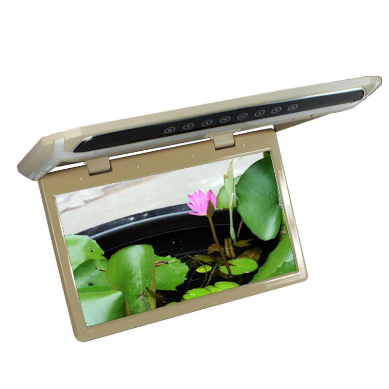 

HD 15.6 inches 12V LED Digital Screen Car Roof Mounted Monitor Flip Down Monitor Overhead Monitor 1920*1080 AV USB SD HDMI TF FM
