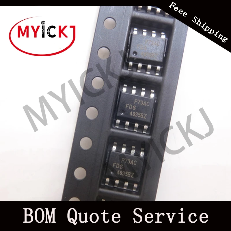 

10pcs FDS4935BZ IC CHIP MOSFET 2P-CH 30V 6.9A 8-SOIC