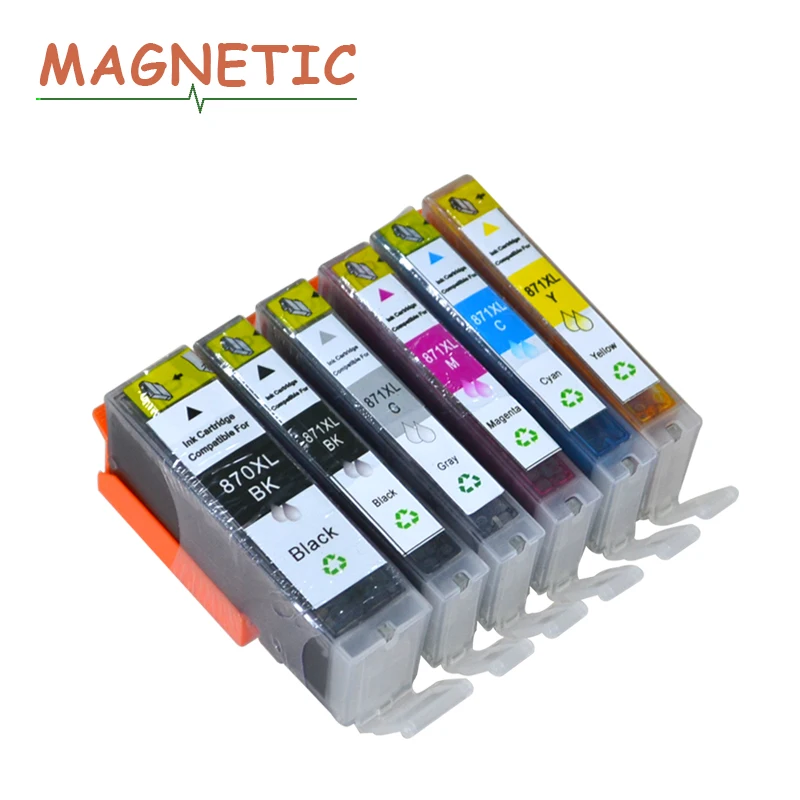 6 ink for canon 870 PGI 870 compatible ink cartridge full ink For canon PIXMA MG5780 MG6880