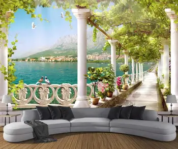 

beautiful lake landscape 3d background wall wallpaper for walls 3 d for living room