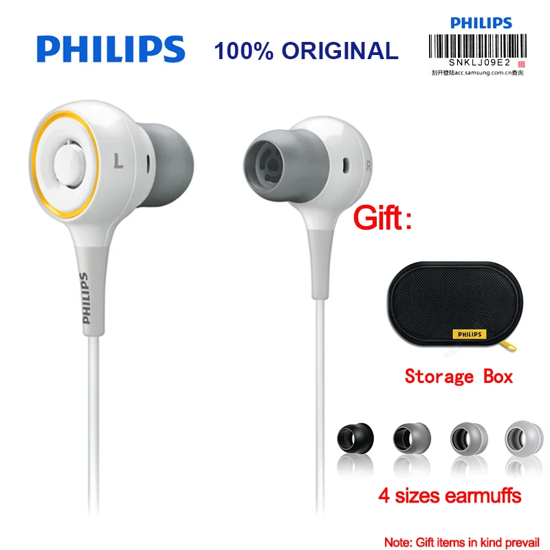 Спортивная гарнитура Philips SHE6000 наушники вкладыши для бега с басовым стерео