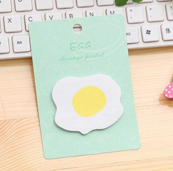 20 упак./лот Kawaii завтрак хлеб с яйцом суши дизайн удобный блокнот бумажный стикер Канцтовары офисный школьный принадлежности - Цвет: Egg