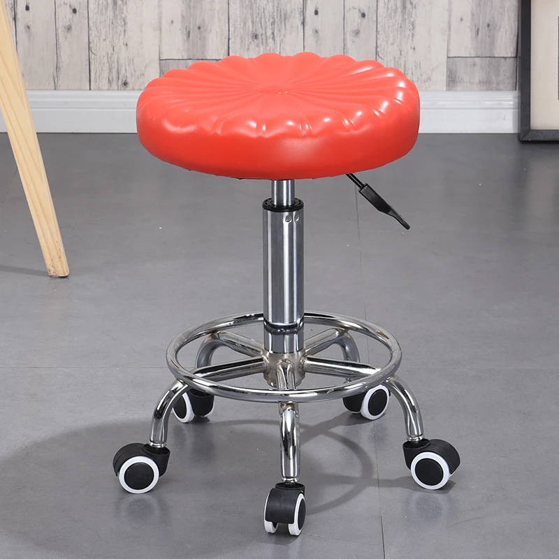 Регулируемый по высоте стул салон прокатки поворотный стул тату массаж лица спа поворотный стул скрытый резиновый пол протектор