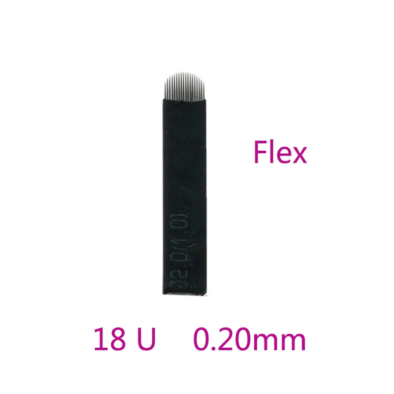 500 шт. микроблейдинговые иглы для татуировок 0 20 мм 18 дюймов|needle blade|eyebrow needletattoo eyebrow