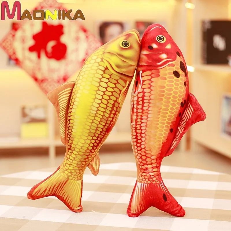 peluche poisson rouge