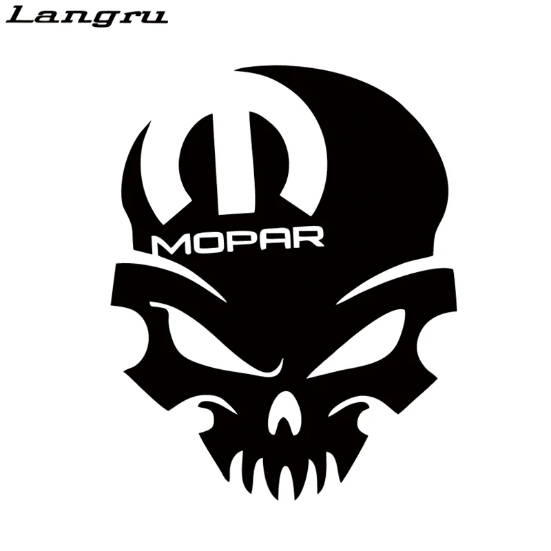 Langru Лидер продаж для Mopar череп виниловая наклейка графическое окно автомобиля Стайлинг Аксессуары графика Jdm