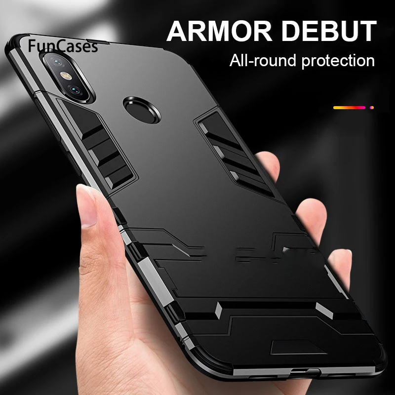 

Shockproof Armor Phone Case For Xiaomi Redmi Note 7 6 5 pro 5 plus MI 8 A2 lite MAX 3 MIX 2S A1 A2 6X 5X Matte Protective Cover