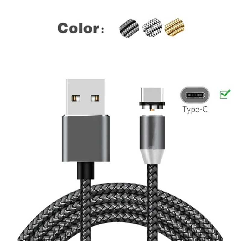 

Magnetic Cable fast charging Data Sync Phone Magnet USB Type C Cable for Samsung S9 S10 + Plus Xiaomi Mi 9 Se 6x mia1 Vivo iQoo