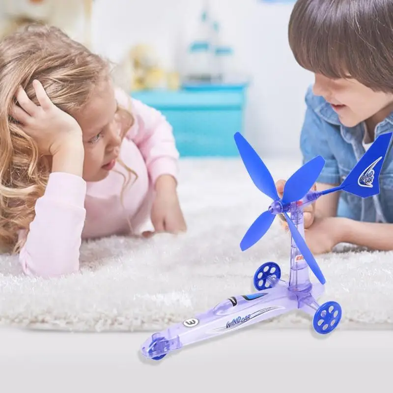 Творческих детей DIY ветер Мощность автомобиль игрушка сборки обучения Образование игрушки интеллектуальных Vision поймать Training детские