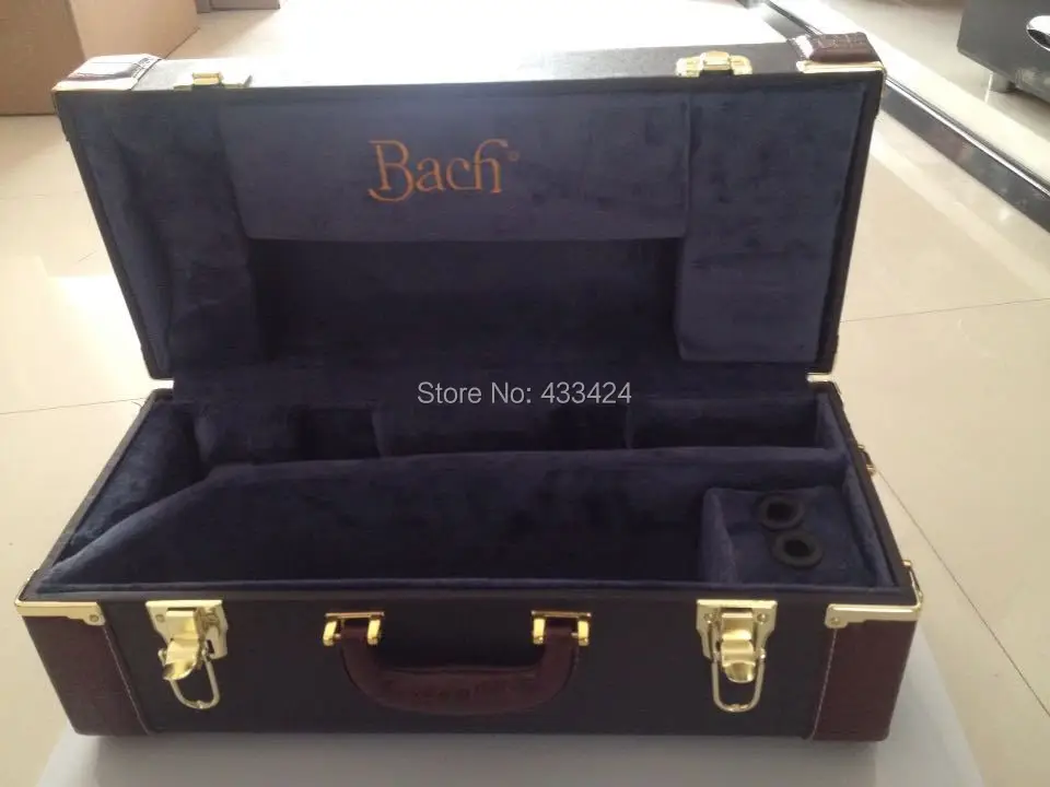 NEW BACH STRADIVARIUS Bb TRUMPET hard LEATHER CASE Instrument Bags