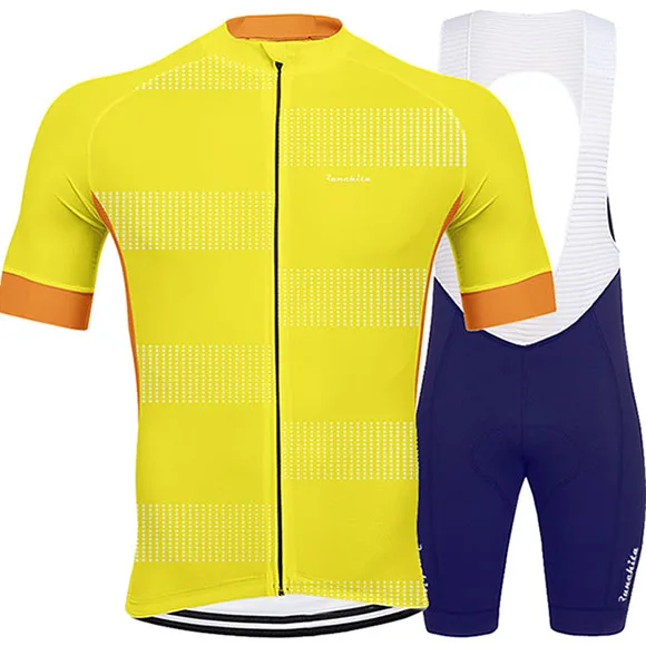 Ciclismo RUNCHITA roupa ciclismo Sunmmer, комплект из Джерси с коротким рукавом для велоспорта, мужская одежда, maillot ropa ciclismo hombre - Цвет: Set  A1