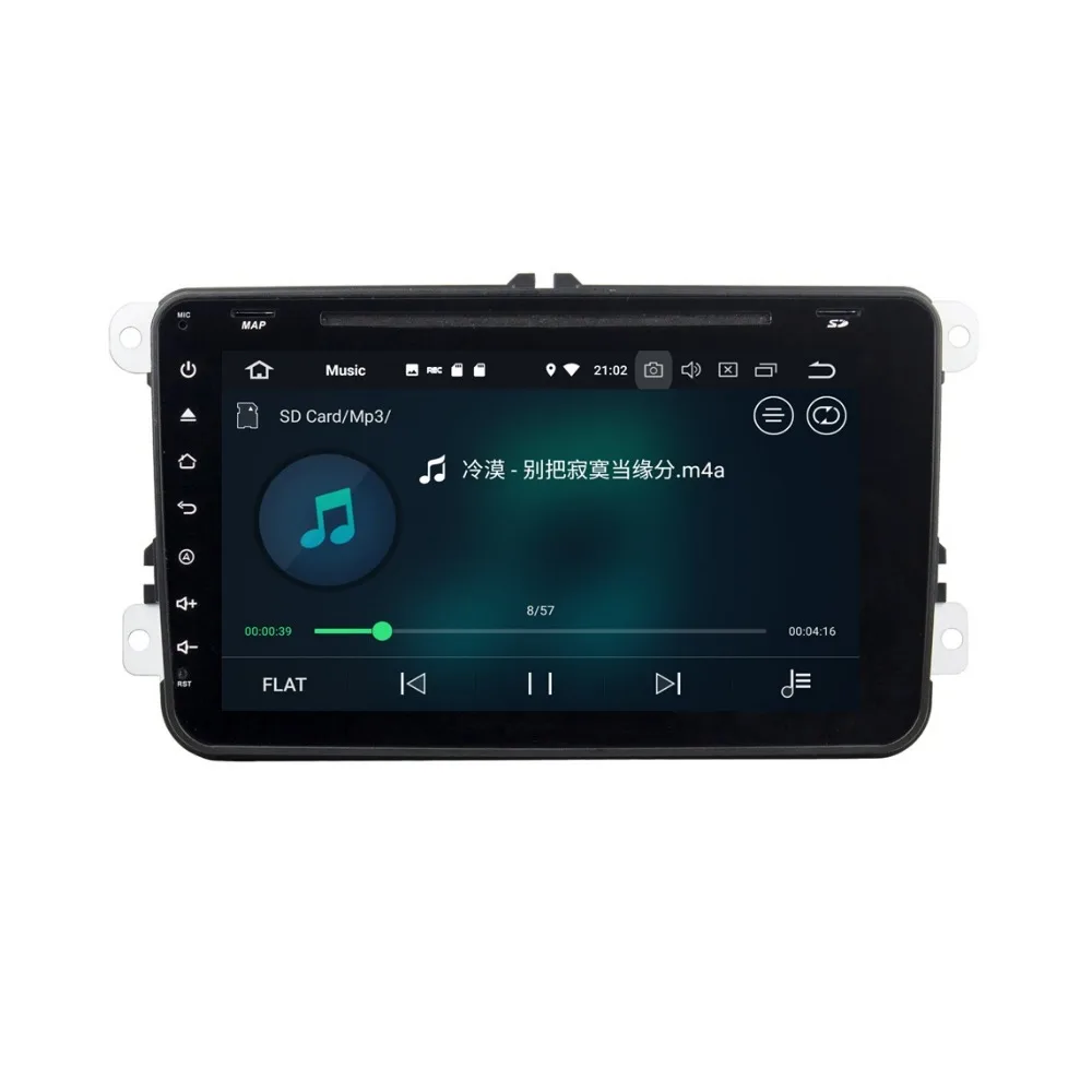 Perfect 4GB+32GB Octa Core 8" Android 8.0 Car Audio DVD Player for VW Volkswagen Skoda POLO GOLF PASSAT CC JETTA TIGUAN TOURAN Caddy 7