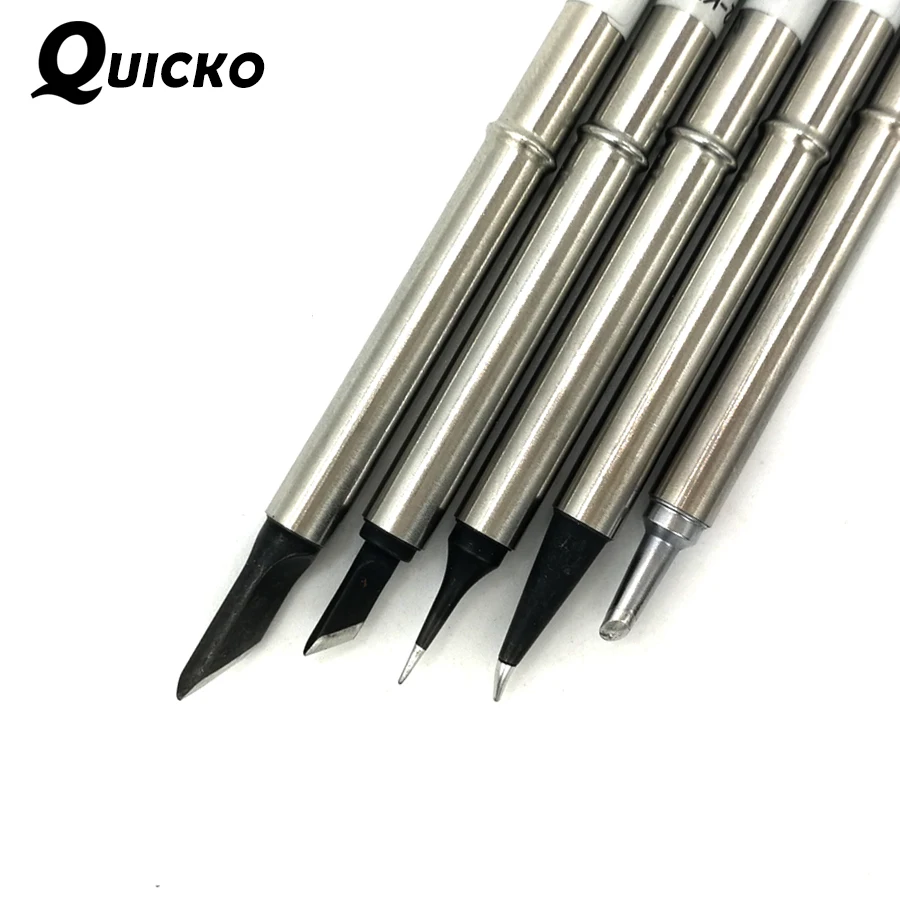 Высококачественный черный паяльник QUICKO наконечник для паяльной станции Hakko