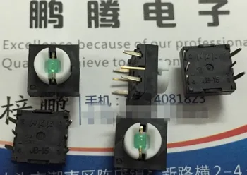 

[VK]Original Japan NKK JB-15 JB-15LMP2 light touch switch 10*10 with light emitting button green light without cap 6 feet