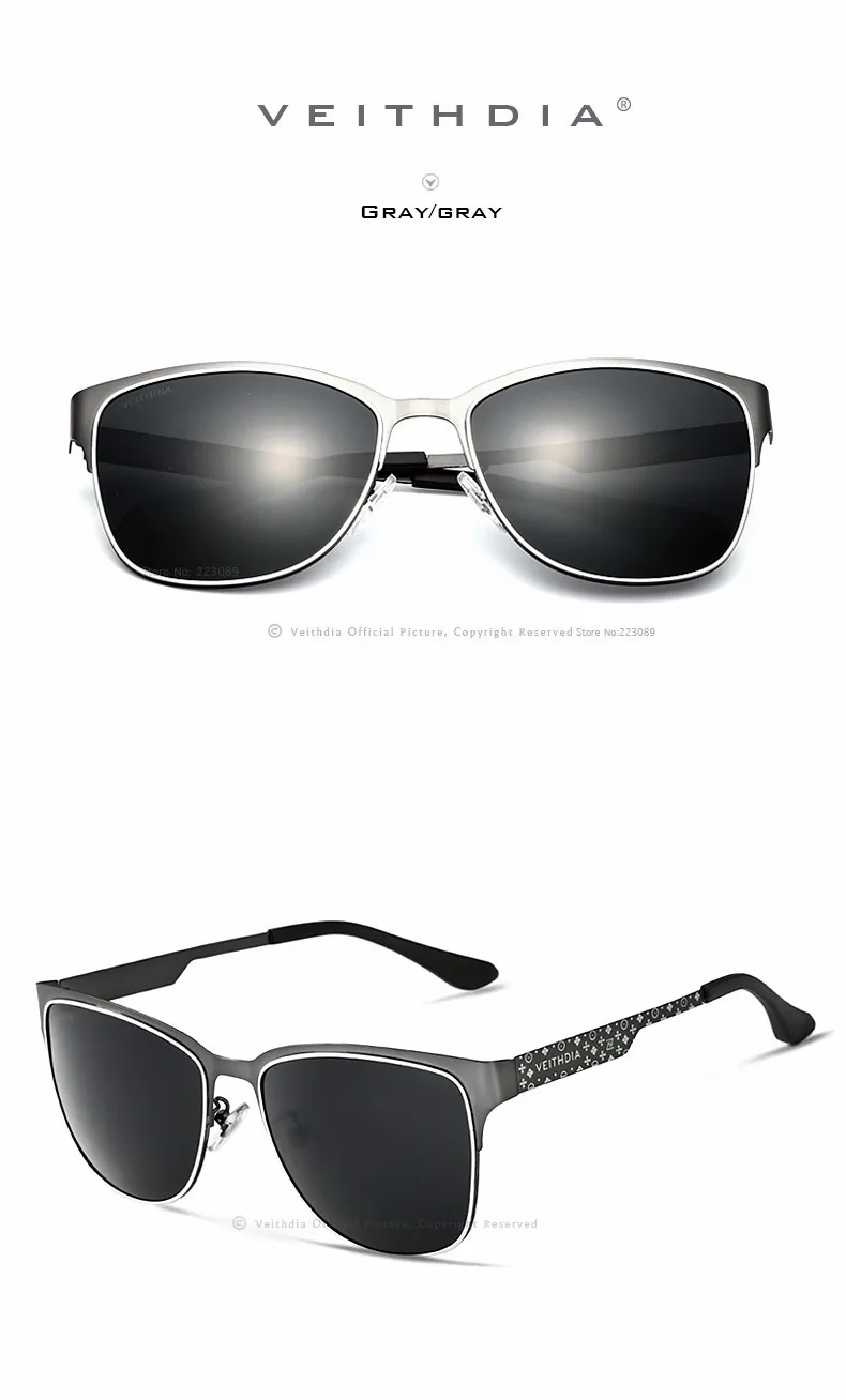 Новые поляризационные очки veithdia брендовые дизайнерские солнцезащитные очки мужские винтажные женские солнцезащитные очки de sol masculino 3580