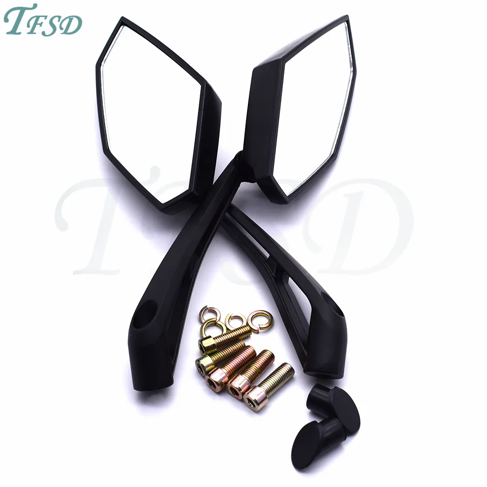 

Black Motorcycle Rear View Mirrors Universal Mirror 8mm 10mm for Honda Suzuki Yamaha Kawasaki KTM zongshen