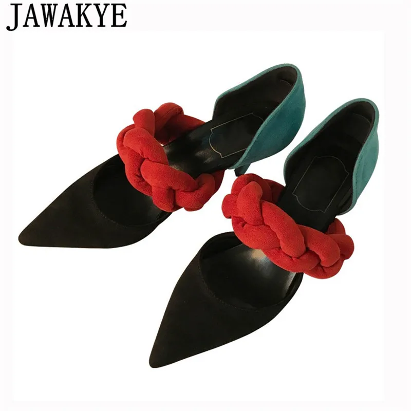 JAWAKYE/туфли лодочки для подиума на высоком тонком каблуке элегантные туфли с