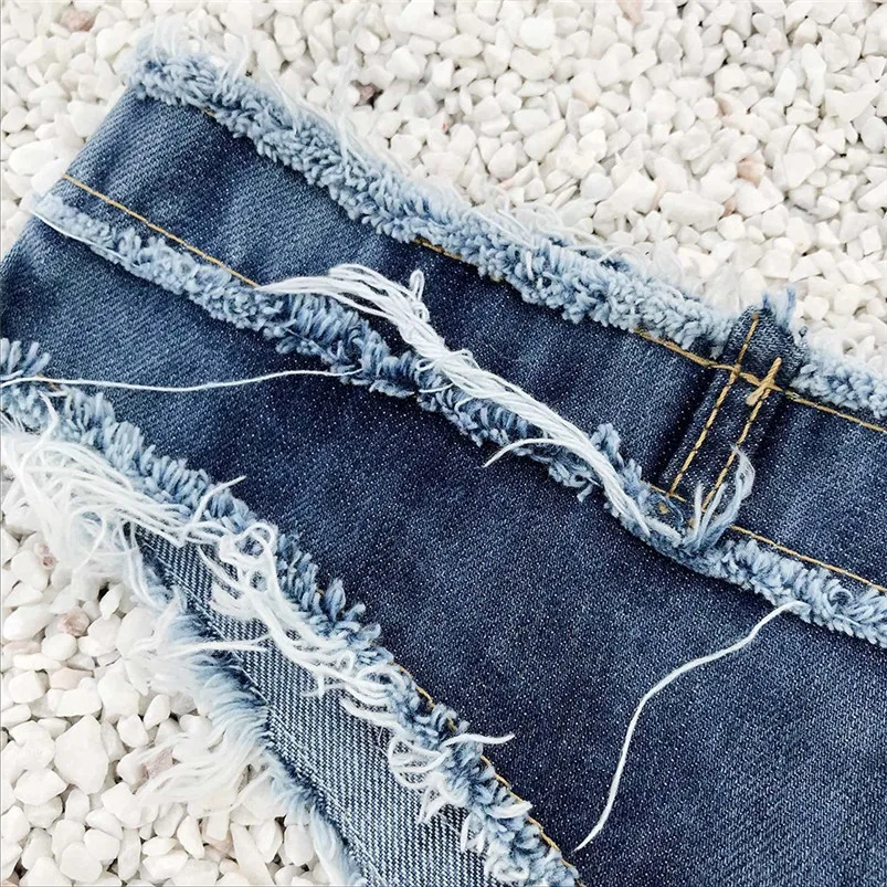 Sexy NightClub Girls Low Waist Denim Shorts Summer Mini Super Jeans Short Femme Womens Disco Dance Tassel Booty Shorts H07 (7)
