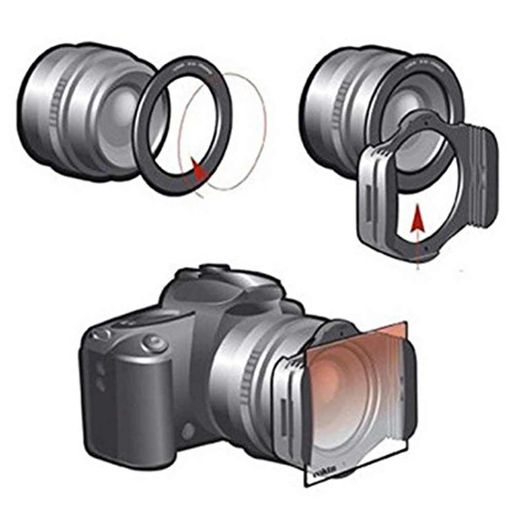 ND2 ND4 ND8+Graduated greyblueorange Filter (1)