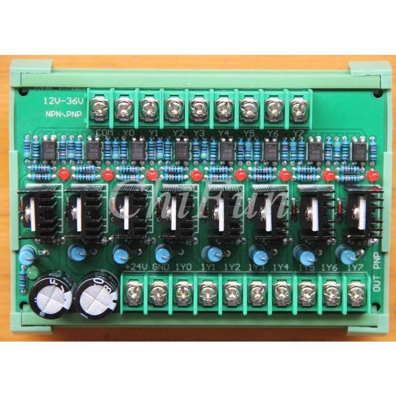 8 way amplifier plate output NPN input universal PLC protection board