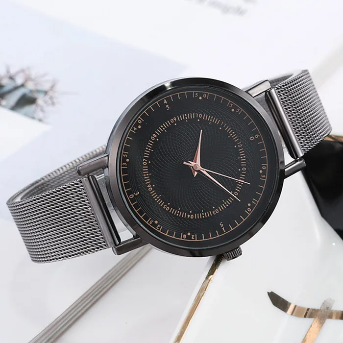 

Dropshipping Creative Men Watches Top Brand Luxury Sport Wrist Watches Men Unique Stainless Steel Mesh Quartz Watch Erkek Saat