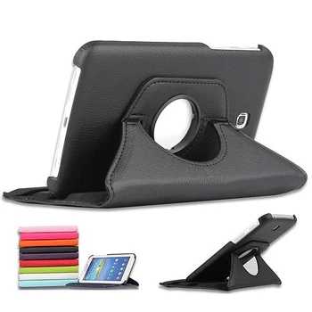 

360 Degree Rotating Stand Case For Samsung Galaxy Tab 3 7.0 Cover For Samsung Tab SM-T210 SM-T215 7 inch Tablet Funda Capa