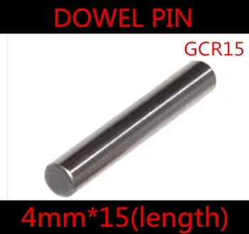 

50pcs/lot High Quality 4*15mm 4mm GGr15 Bearing Steel Dowel Pin Length 15mm