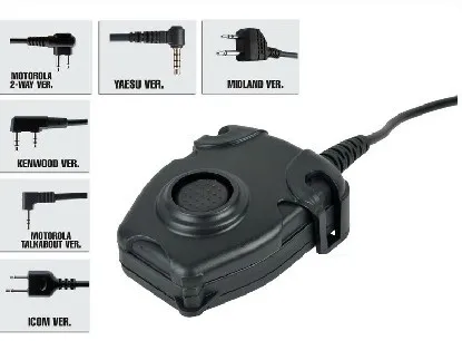 

Element / Z-Tactical Peltor U94 PTT for Kenwood 2 Pins Motorola Icom Midland Phone Radio Headset free shipping