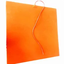 900*700*1,5 мм Тепловая панель для 3D-принтера Гибкая силиконовая Резина нагреватель 110 В 1500 Вт 100 к клейкая 1 сторона 1000 мм свинец от короткого