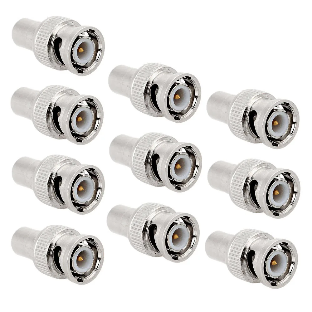 USA Seller BNC Male to RCA Female Connector Adapter 10 PCS