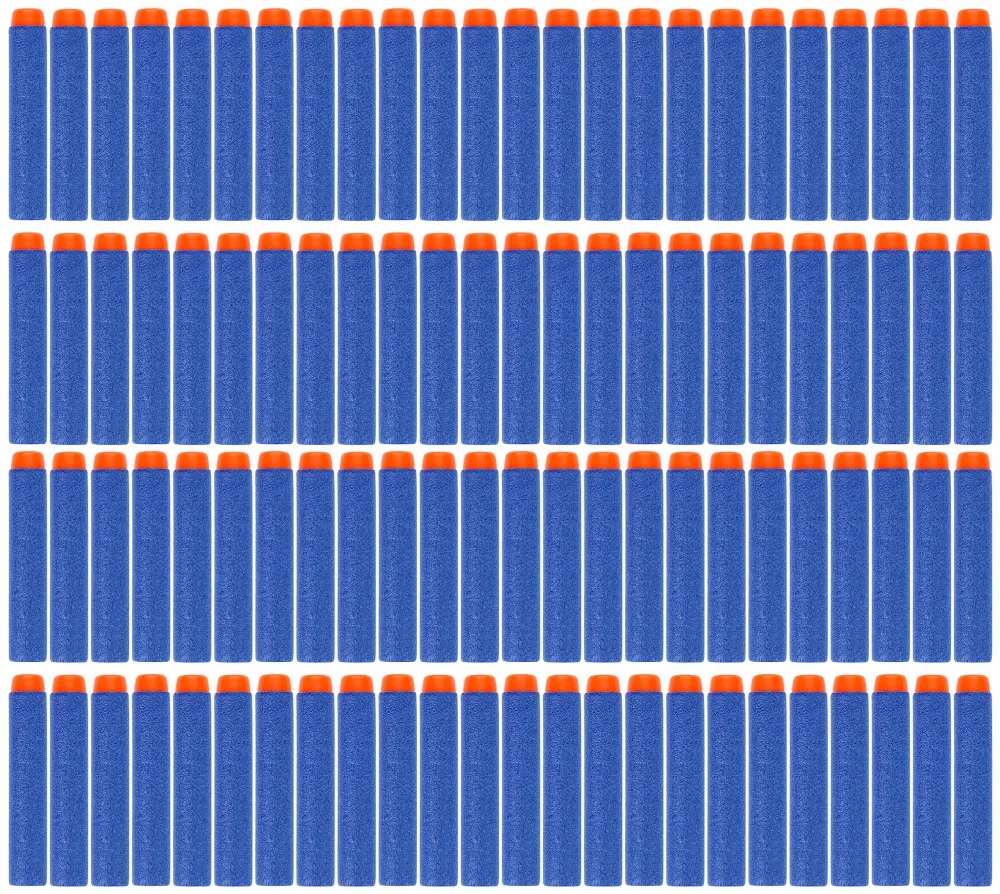 100 шт для пуль Nerf, мягкая полая головка 7,2 см, запасная игрушка дартс, пули для пуль серии Nerf, бластеры, рождественский подарок для детей
