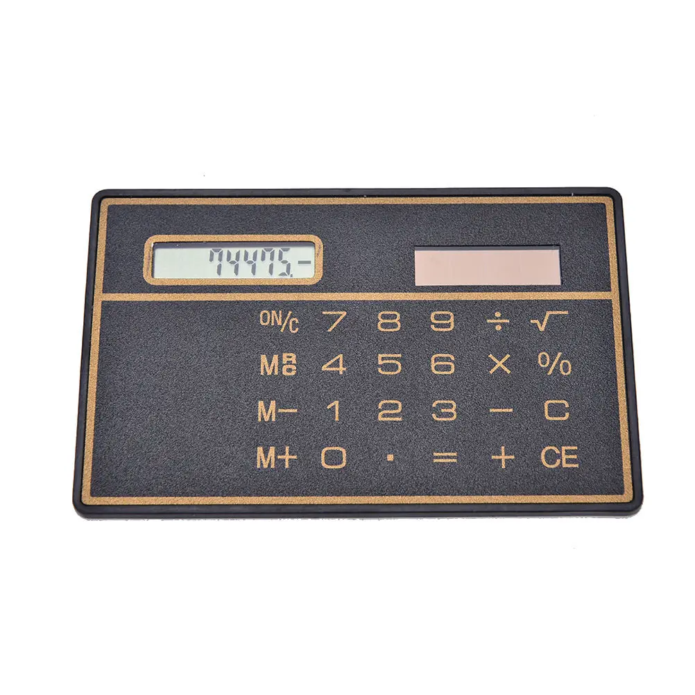 

New Mini Slim Credit Card Solar Power Pocket Calculator Counter Calculating Machine