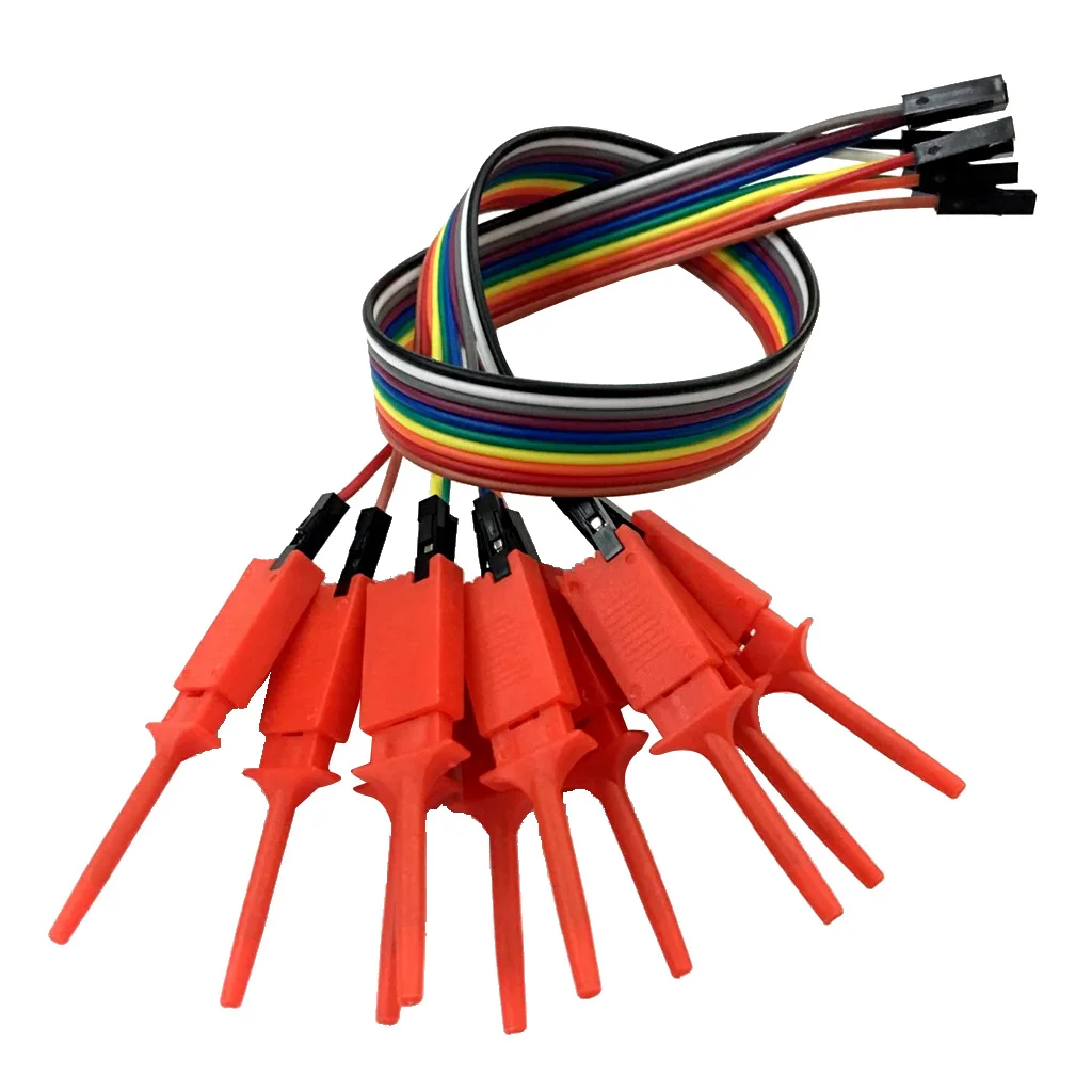 

MagiDeal 10 Pieces Logic Analyzer Cable Probe Test Hook Clip Line - Choice of Colors
