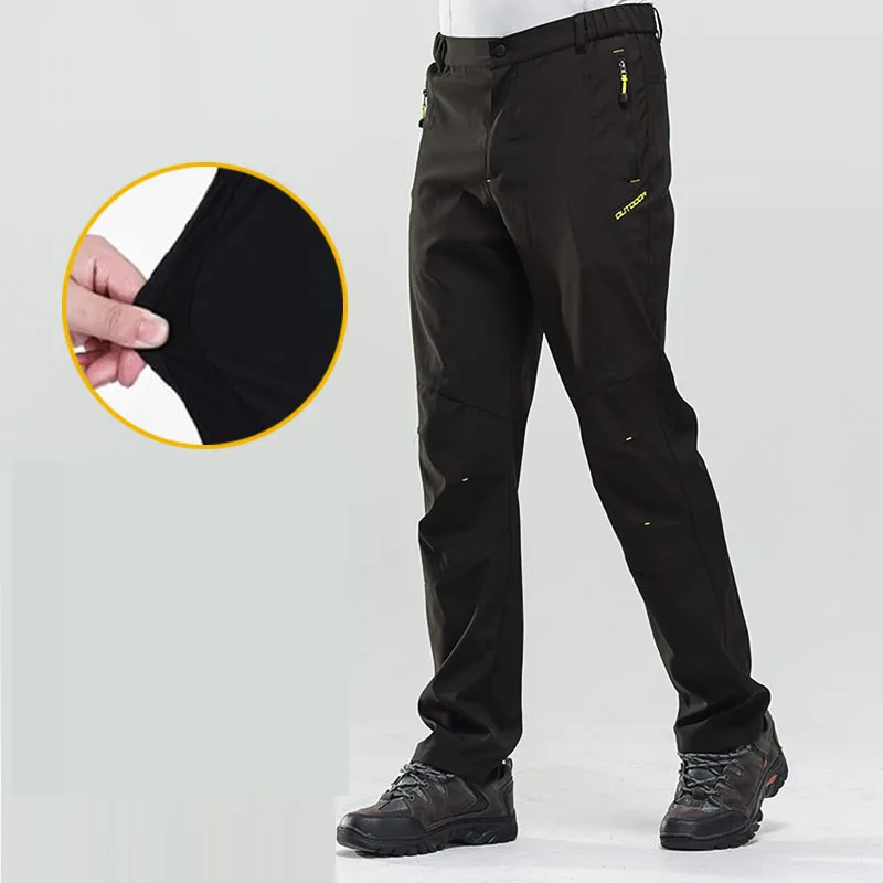 Hombres verano rápido seco transpirable Thin senderismo escalada al aire libre Trekking Camping pesca masculina ropa más tamaño Pantalones Hombres verano rápido seco transpirable Thin senderismo escalada al aire libre Trekking Camping pesca masculina ropa más tamaño Pantalones