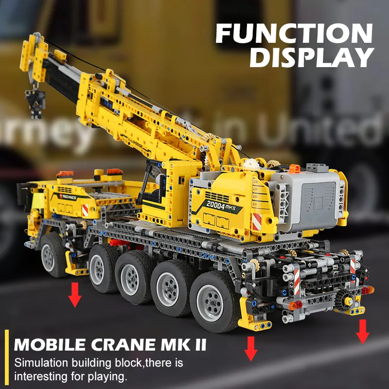 Dhl Бесплатная 20004 2606 шт моторная техника Мощность автокран Mk II Модель