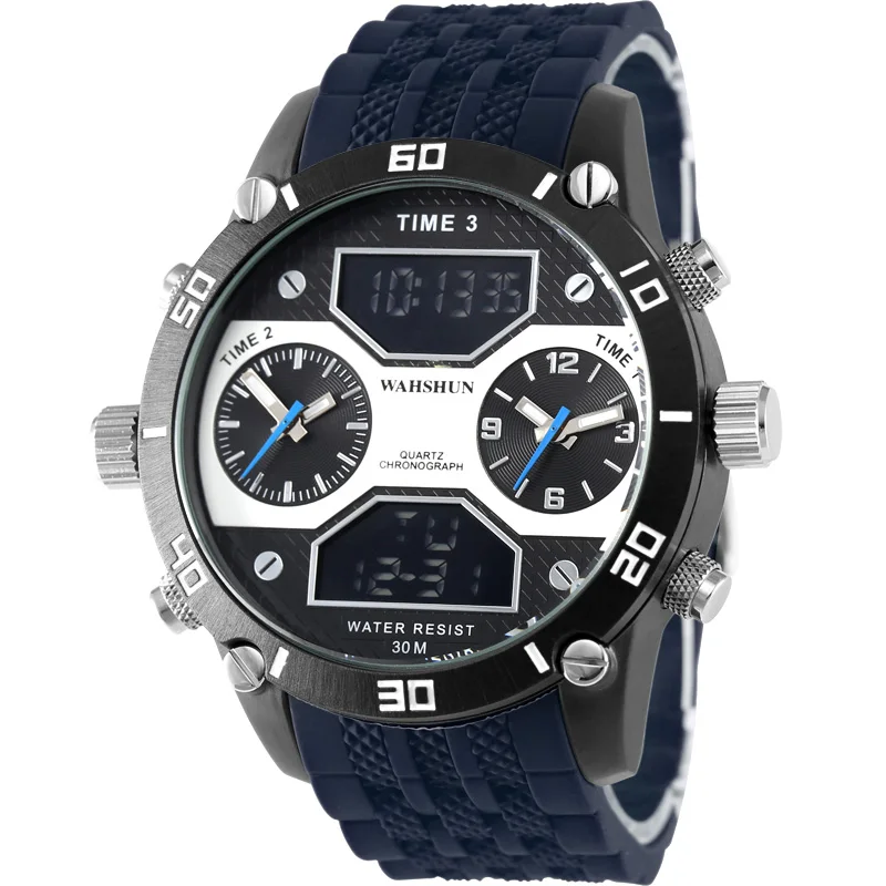 2016 New Luxury Brand Alloy Military Wrist Watch Analog Waterproof Men s Quartz LED Date Clock