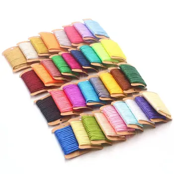 

5M / roll width 3MMDIY color braided rope wedding birthday party decoration braided rope flower gift wrapping rope craft supplie