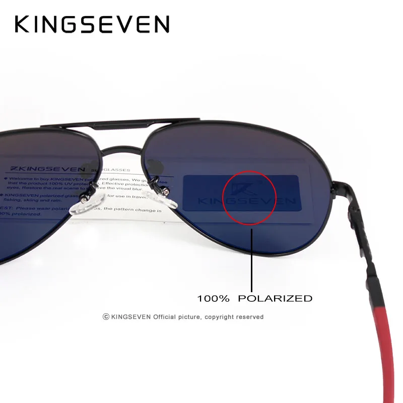 Comprar Gafas de sol de aluminio y magnesio de marca KINGSEVEN gafas de sol polarizadas UV400 gafas de sol de hombre oculos gafas de sol para hombres N725