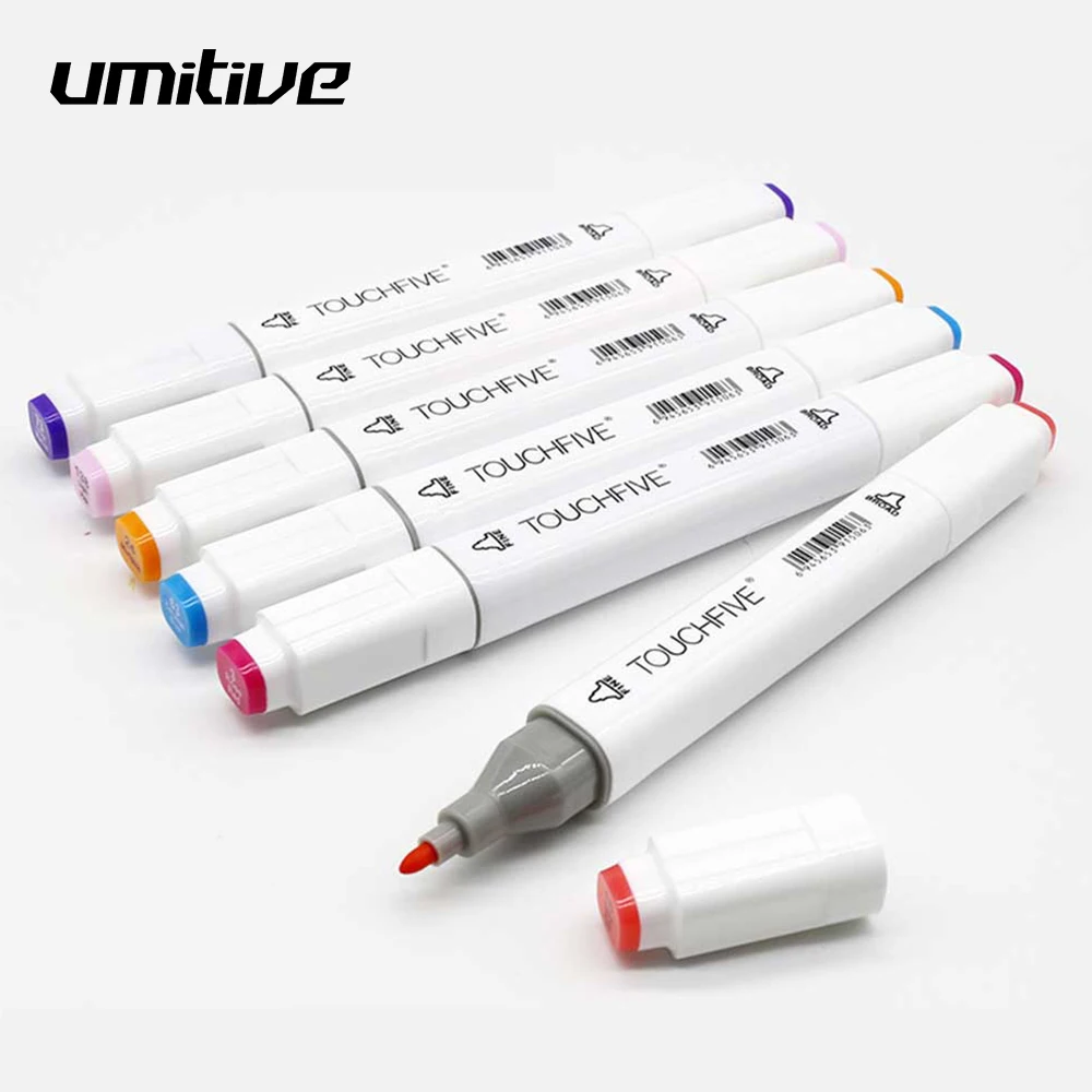 

Umitive 12 Color Double Head Art Markers Pen Set Touchfive Oily Alcohol Coloring Brush Fineliner For Artist Drawing Manga