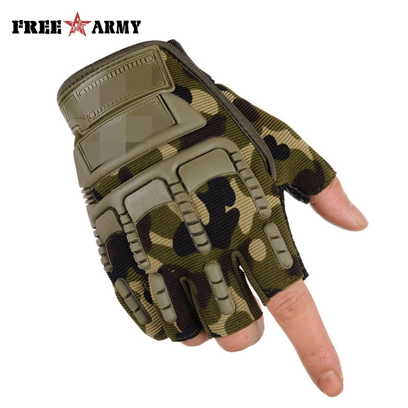 

Tactical Half Finger Military Gloves Men's Outdoor Training Sports Protection Gloves Riding Hiking Non-slip Breathable