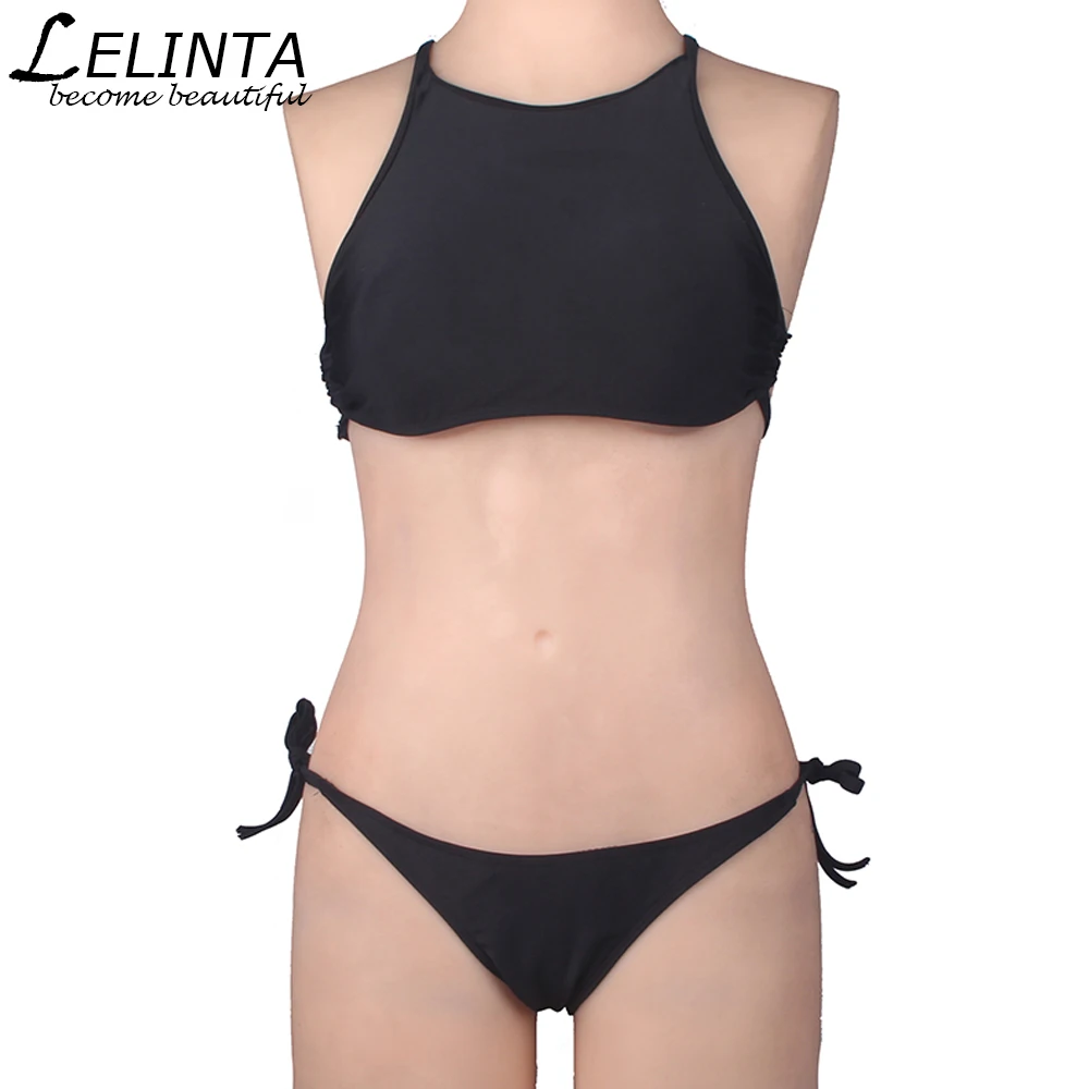 LELINTA 2017 New Sexy Women Black Swimsuit Brazilian Bikini Set Bandage Beach Wear Bathing suit Push Up Swimwear S M L