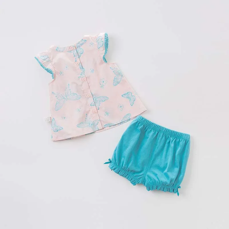Dave bella/летние комплекты одежды для маленьких девочек в стиле Лолиты милые детские костюмы без рукавов одежда высокого качества для малышей DBM7497