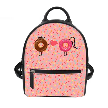 

Backpack Female Mini Backpacks for Girls School Backpacks Colorful Candy Printing Pu Leather Backpack Travel Mochila New