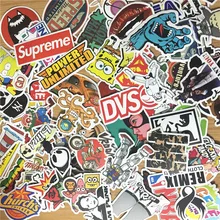 100pcs Lots Random Mixed Sticker for Snowboard Laptop Luggage Car Fridge DIY Styling Vinyl Decal home