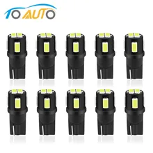 10 шт T10 W5W светодиодный лампы 194 168 5630 SMD 6000 K белый салон для автомобиля Купол Лампа поворотника просвет 12 V авто светодиодный
