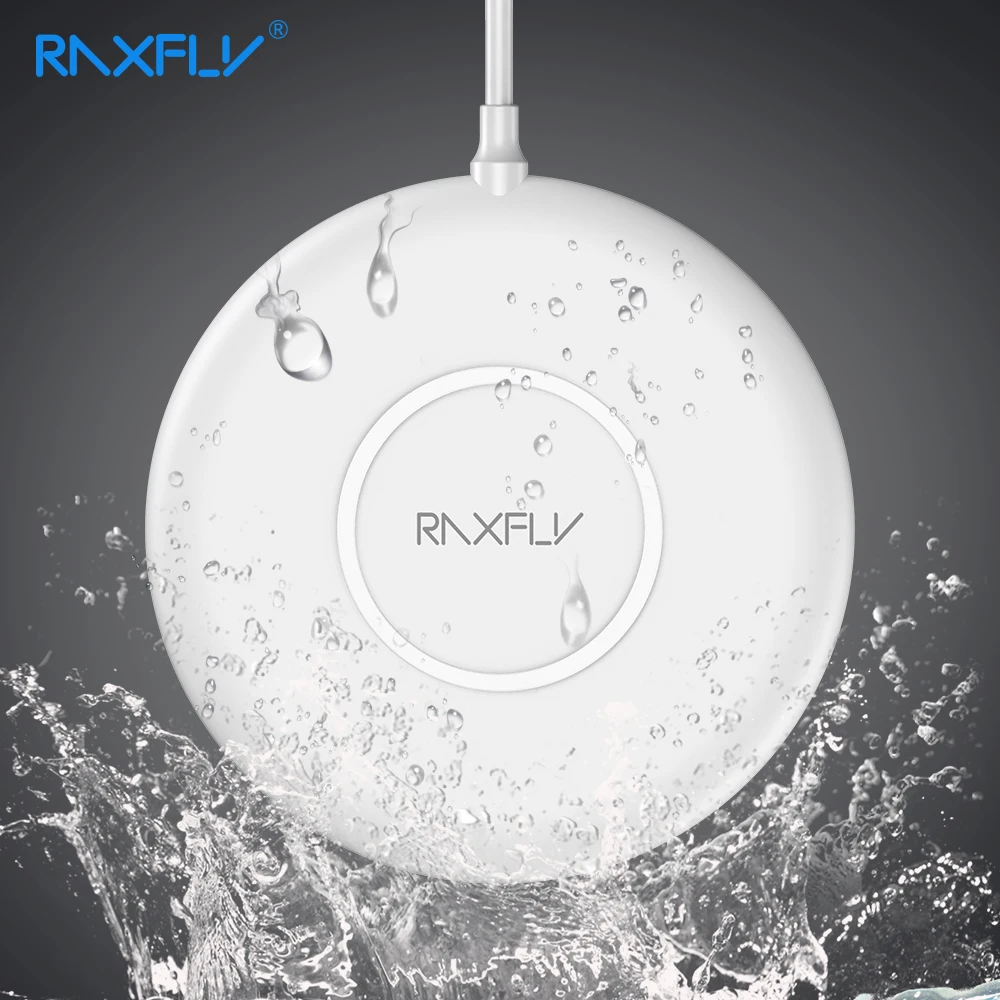 

RAXFLY Waterproof Wireless Charger For Samsung S10e S10 S9 10W Fast Wireless Charger For iPhone 8 Plus XS XR X Charging Charge