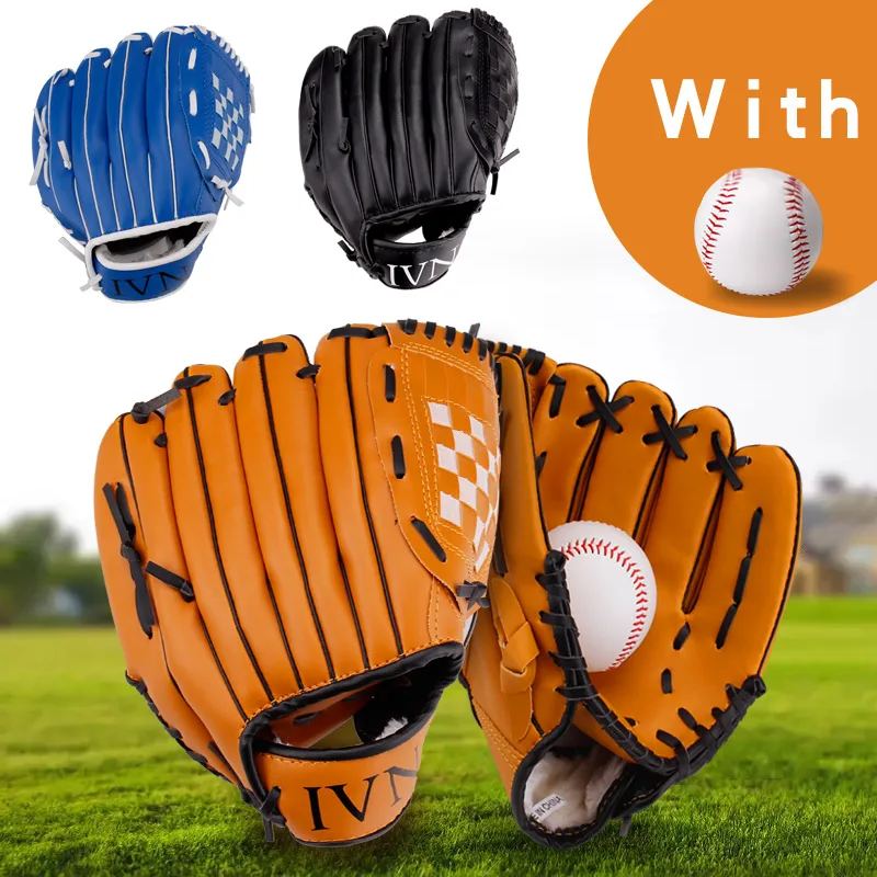 Buy 1Piece 10.5'' Baseball Glove With Ball 3colors