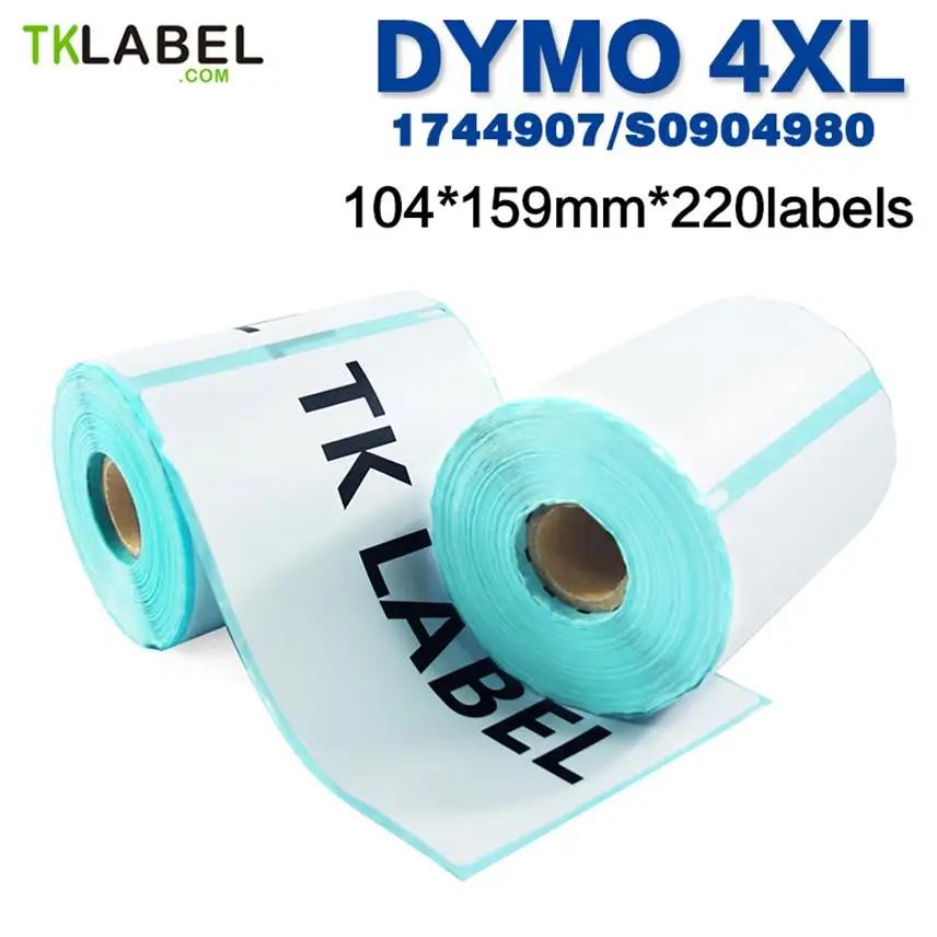 Тепловая доставка этикеток 4x6 Dymo 4XL 220 шт совместимый 1744907 LabelWriter 99014 11354 прямые термонаклейки