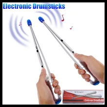 1Pair Electronic Air Drum Rock Beat Rhythm Stick Rods Bar Party Gimmick Music Percussion instrument Adult&Children Entertainment